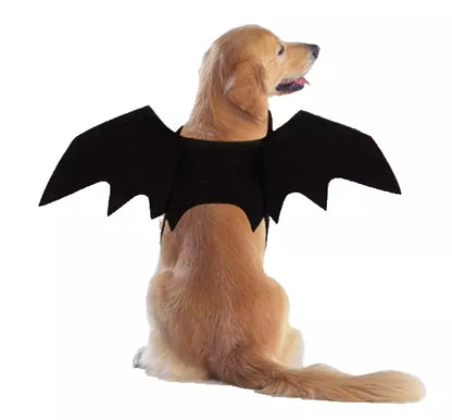 Dog Bat Costume Soft Felt Adjustable Straps Freedom of Movement