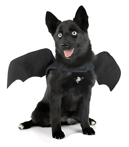 Dog Bat Costume Soft Felt Adjustable Straps Freedom of Movement
