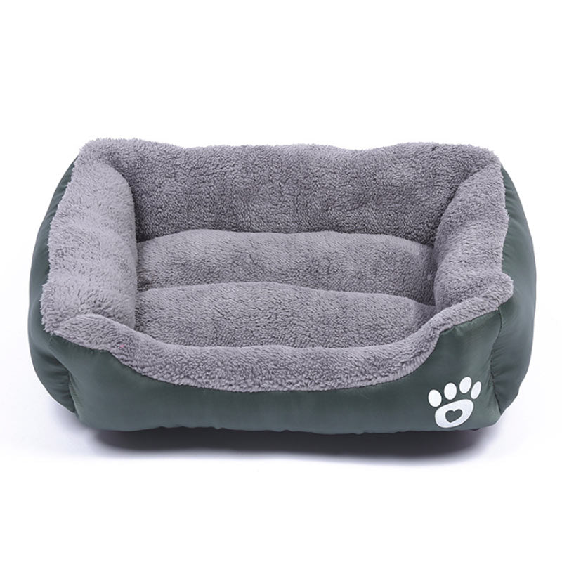 Dog Bed Cotton Fleece Lined Padded Sidewalls Machine Washable