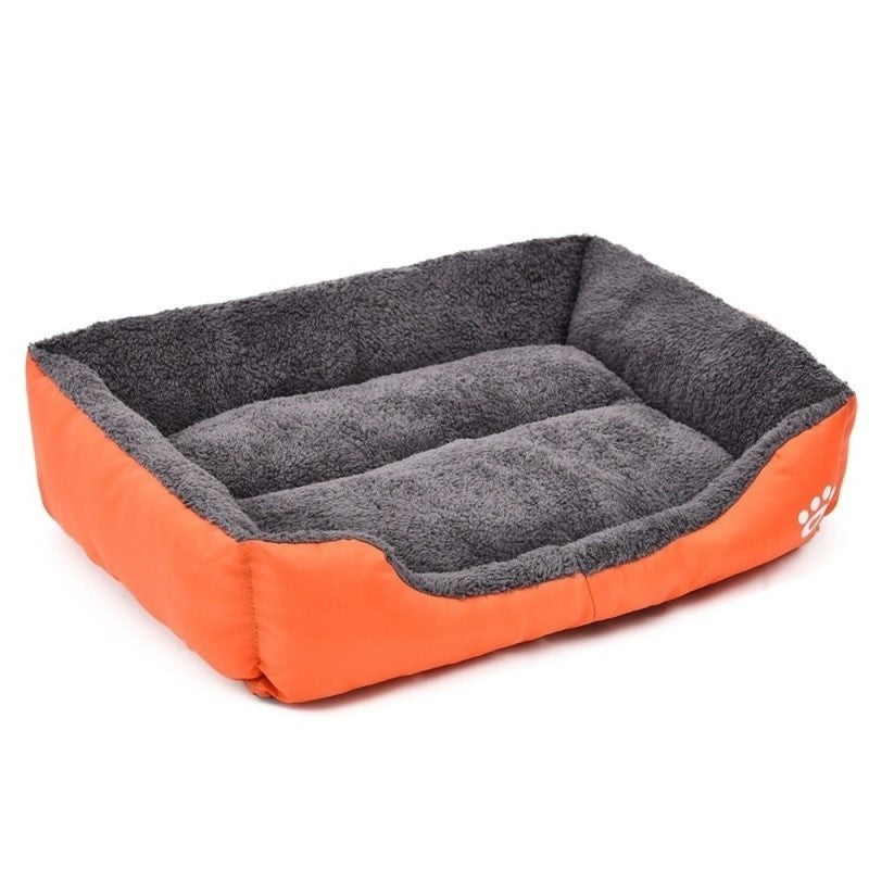Dog Bed Cotton Fleece Lined Padded Sidewalls Machine Washable