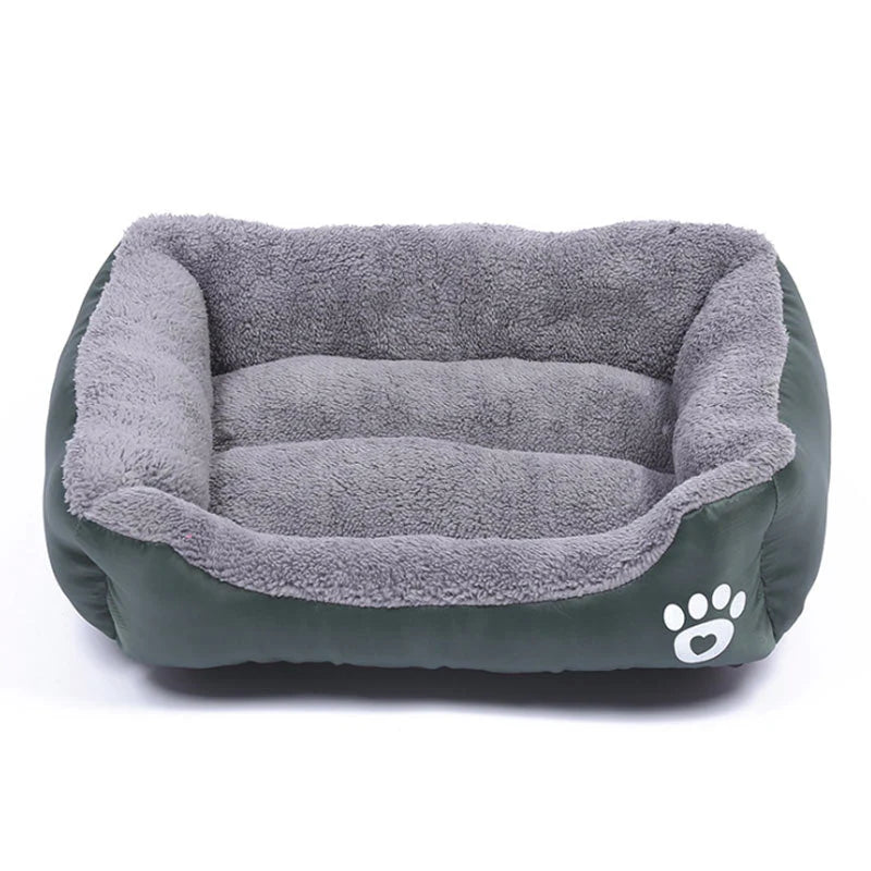 Dog Bed Cotton Fleece Lined Padded Sidewalls Machine Washable