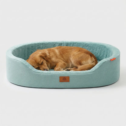 Dog Bed Orthopedic Foam Waterproof Lining Raised Edges