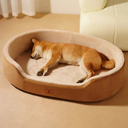 Dog Bed Orthopedic Foam Waterproof Lining Raised Edges