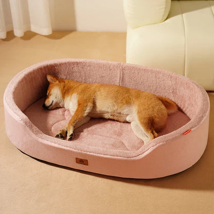 Dog Bed Orthopedic Foam Waterproof Lining Raised Edges