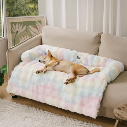 Dog Bed Ultra-Soft Plush Non-Slip Sofa Protector