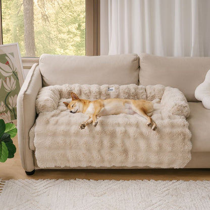 Dog Bed Ultra-Soft Plush Non-Slip Sofa Protector