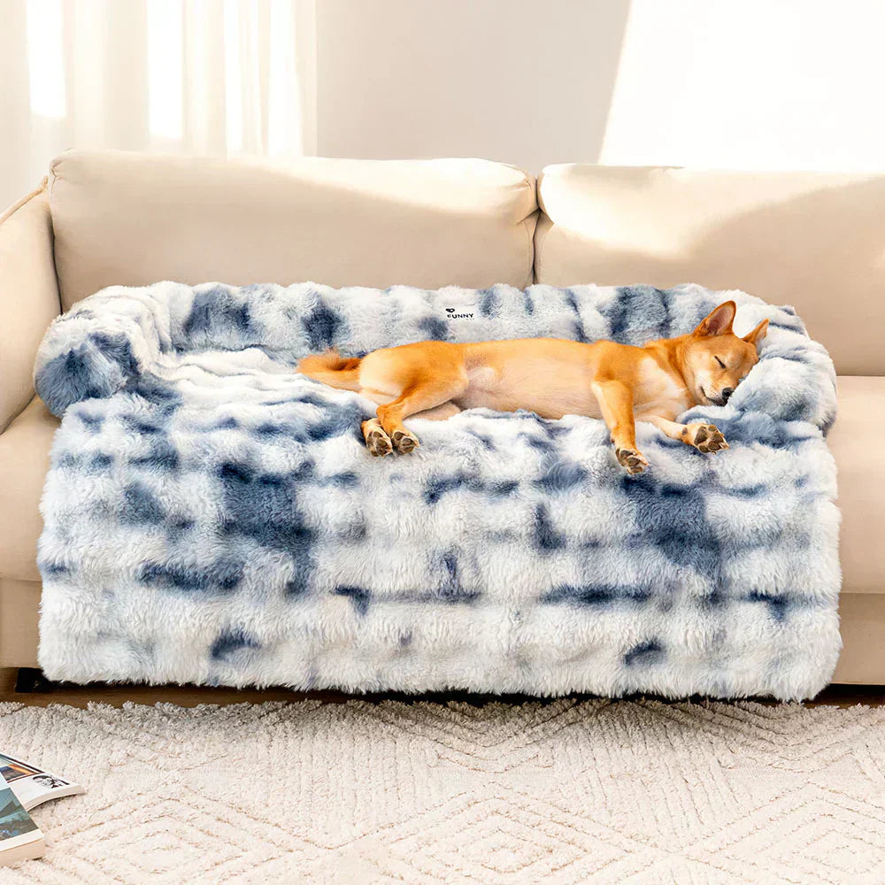 Dog Bed Ultra-Soft Plush Non-Slip Sofa Protector