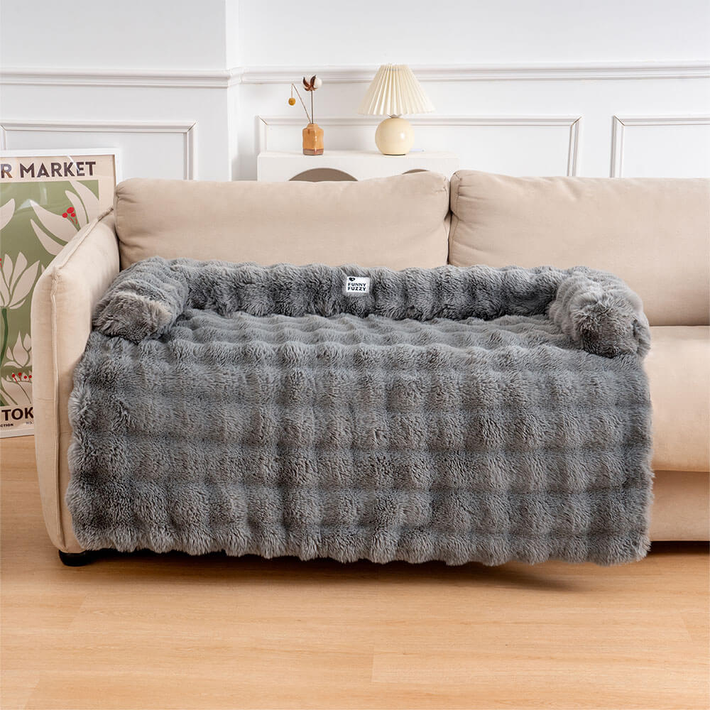 Dog Bed Ultra-Soft Plush Non-Slip Sofa Protector
