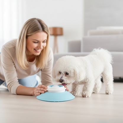 Dog Bowl Slow-Feed Floating Ball Non-Slip Base