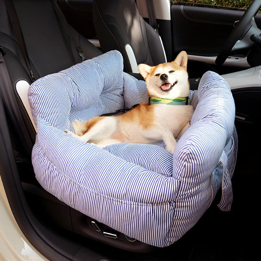 Dog Car Seat Elevated Booster Washable Cover & Water-Repellent Lining