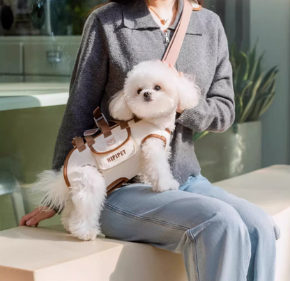 Dog Carrier Bag Spine-Friendly Horizontal Support Breathable AirMesh
