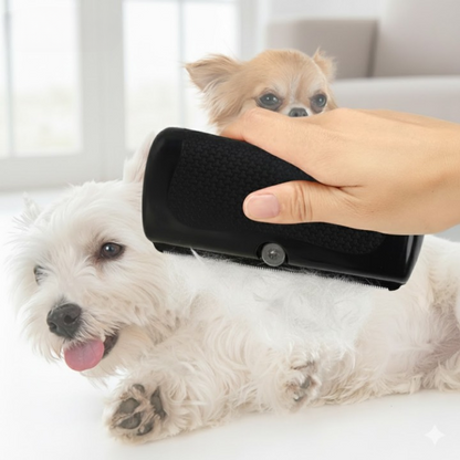 Dog & Cat Brush Sawtooth Metal & Soft Bristles