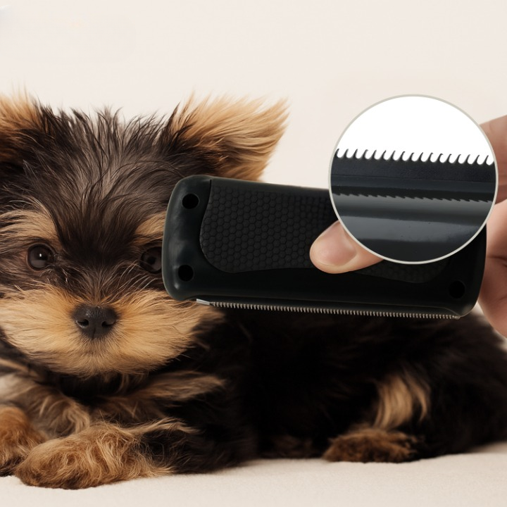 Dog & Cat Brush Sawtooth Metal & Soft Bristles