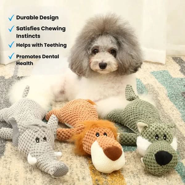 Dog Chew Toy Ultra-Durable Textured Denim