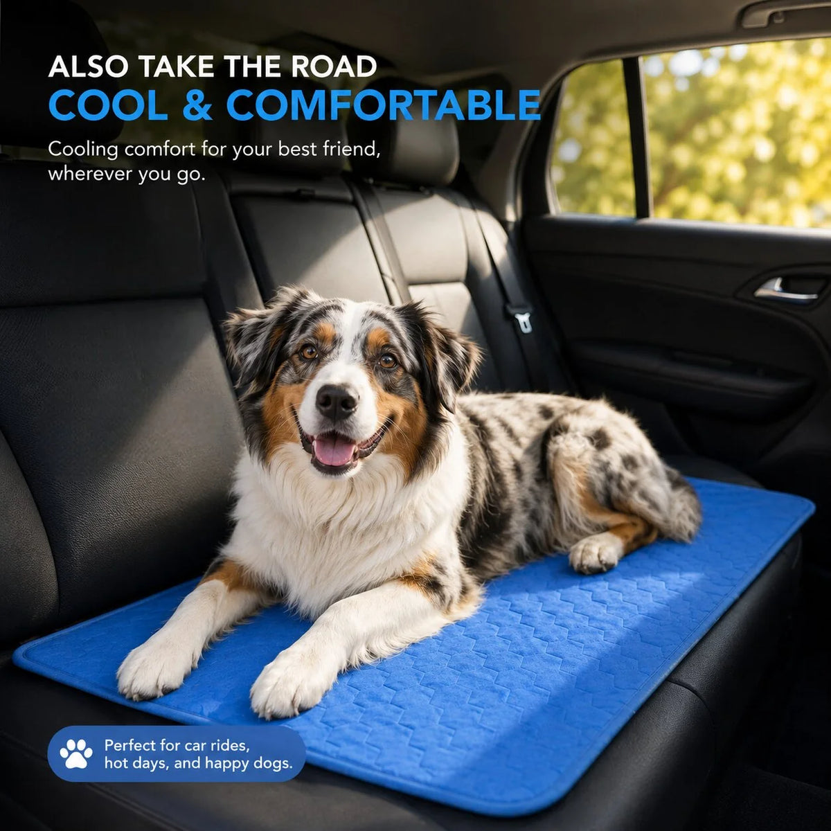 Dog Cooling Mat Breathable & Lightweight Machine Washable