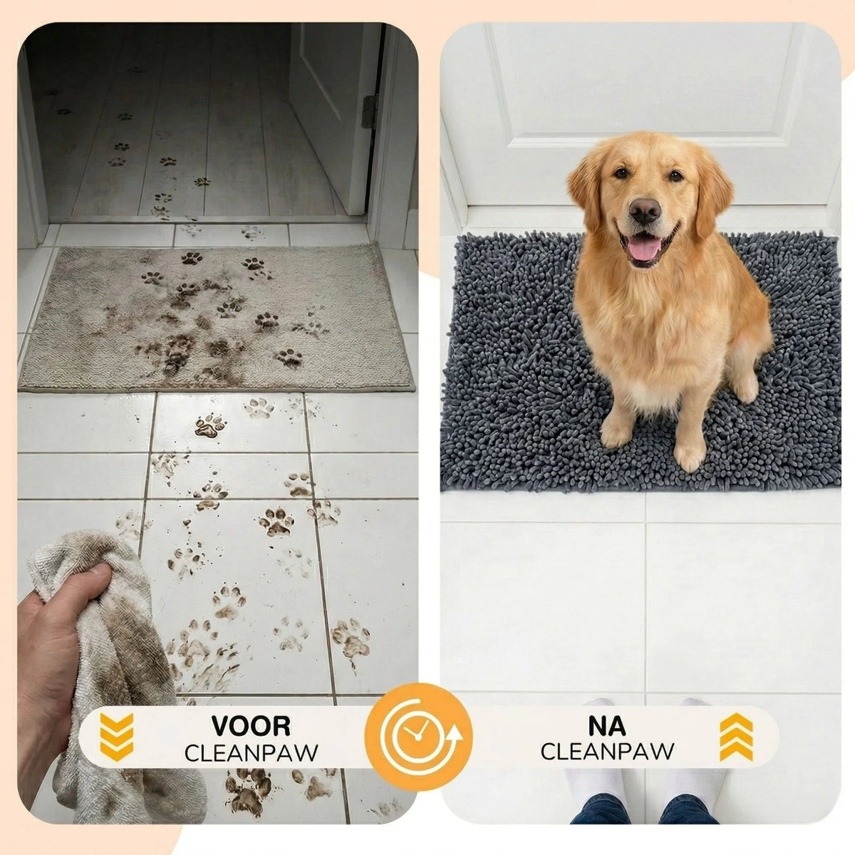 Dog Door Mat Absorbent Non-Slip