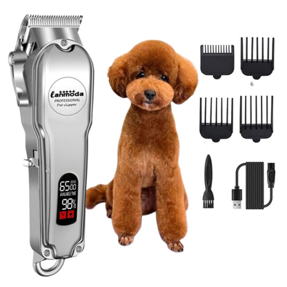 Dog Grooming Clippers Quiet Cordless Carbon Steel Blades 180-Minute Battery Life