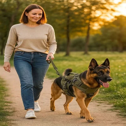 Dog Harness Tactical Vest Adjustable Reflective Control Handle