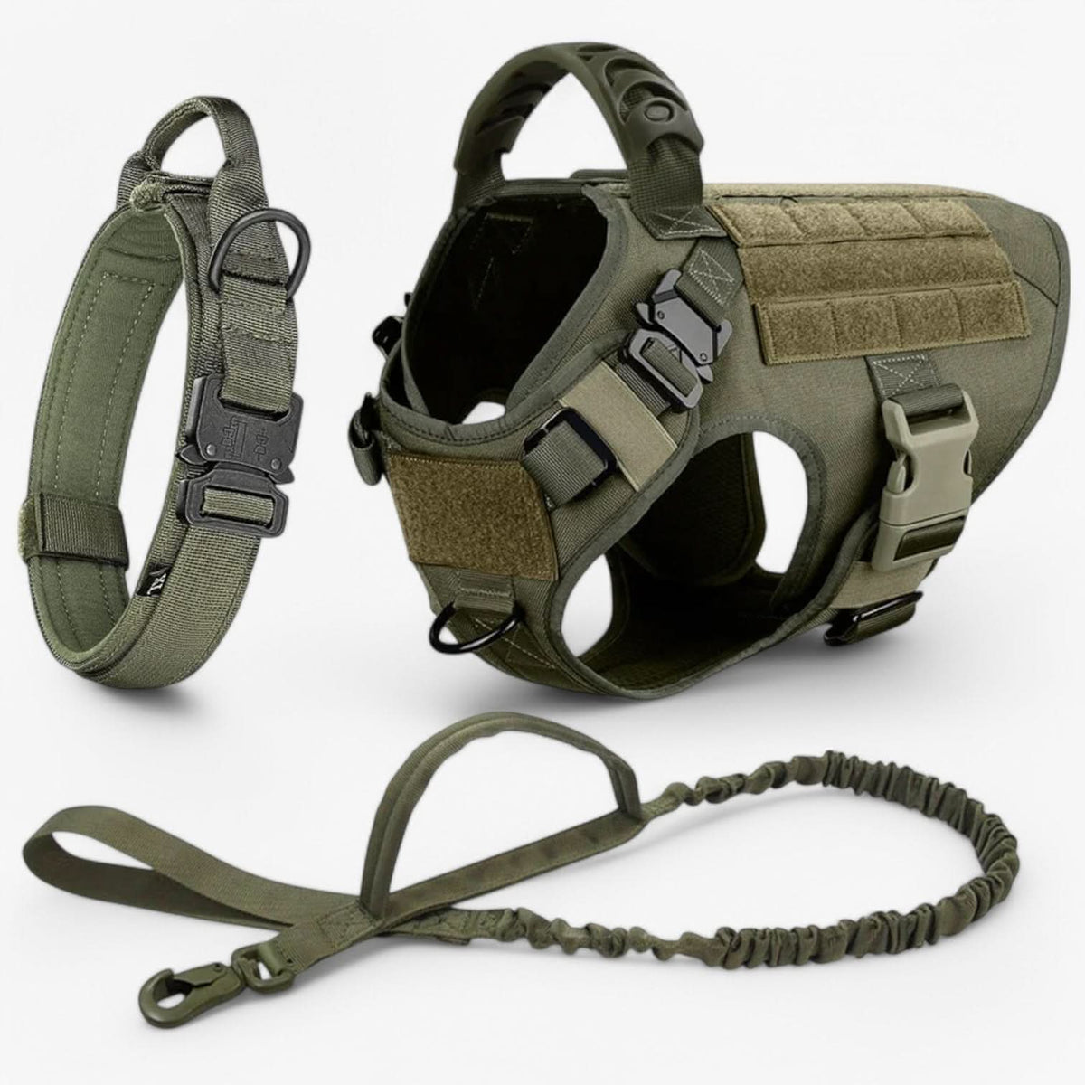 Dog Harness Tactical Vest Adjustable Reflective Control Handle
