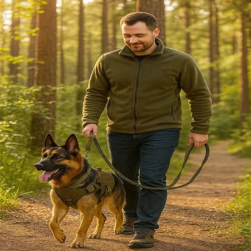 Dog Harness Tactical Vest Adjustable Reflective Control Handle