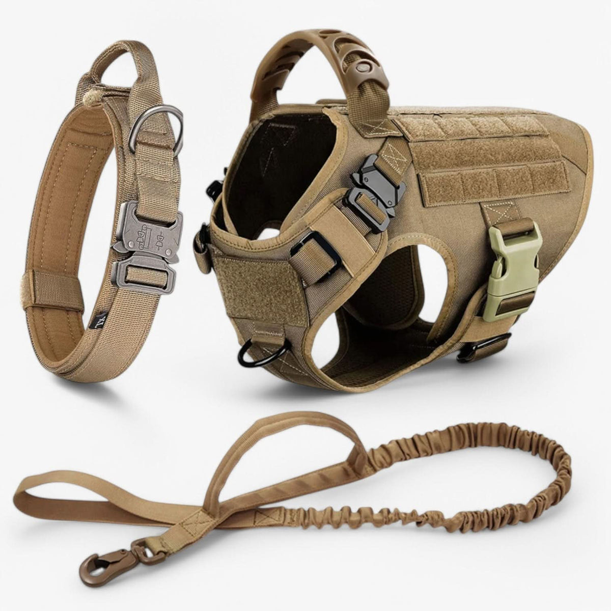 Dog Harness Tactical Vest Adjustable Reflective Control Handle