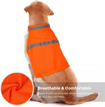 Dog Safety Vest Reflective Strips & Adjustable Straps
