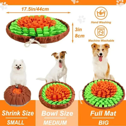 Dog Snuffle Mat Slow-Feeding Washable Eco-Friendly Felt