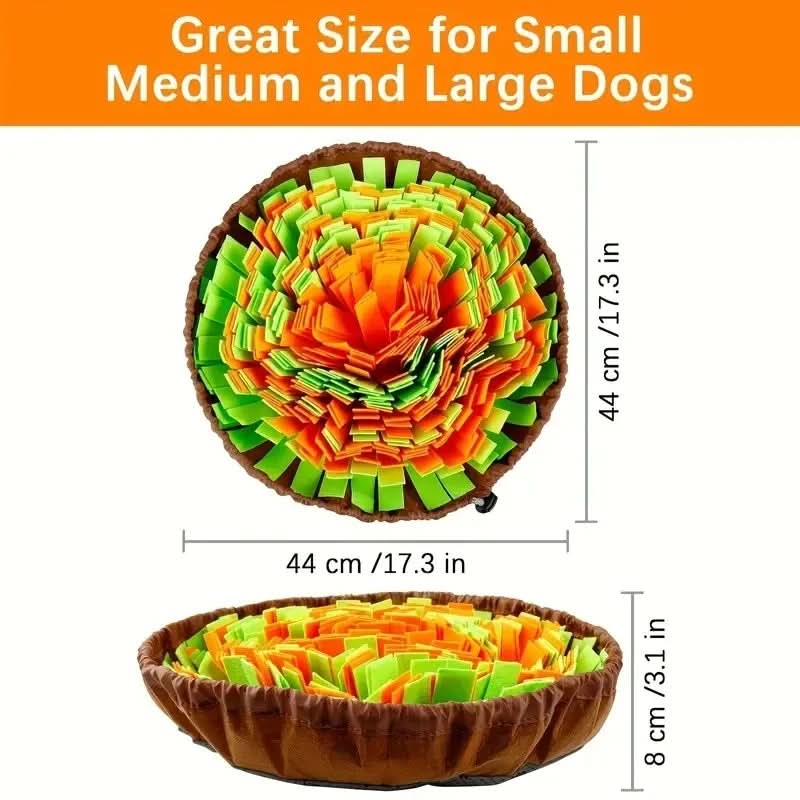 Dog Snuffle Mat Slow-Feeding Washable Eco-Friendly Felt