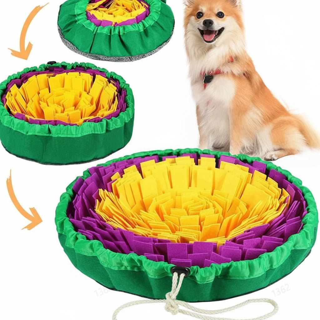 Dog Snuffle Mat Slow-Feeding Washable Eco-Friendly Felt
