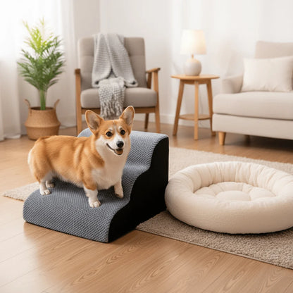 Dog Stairs High-Density Foam Shape-Retaining 2 or 3 Steps