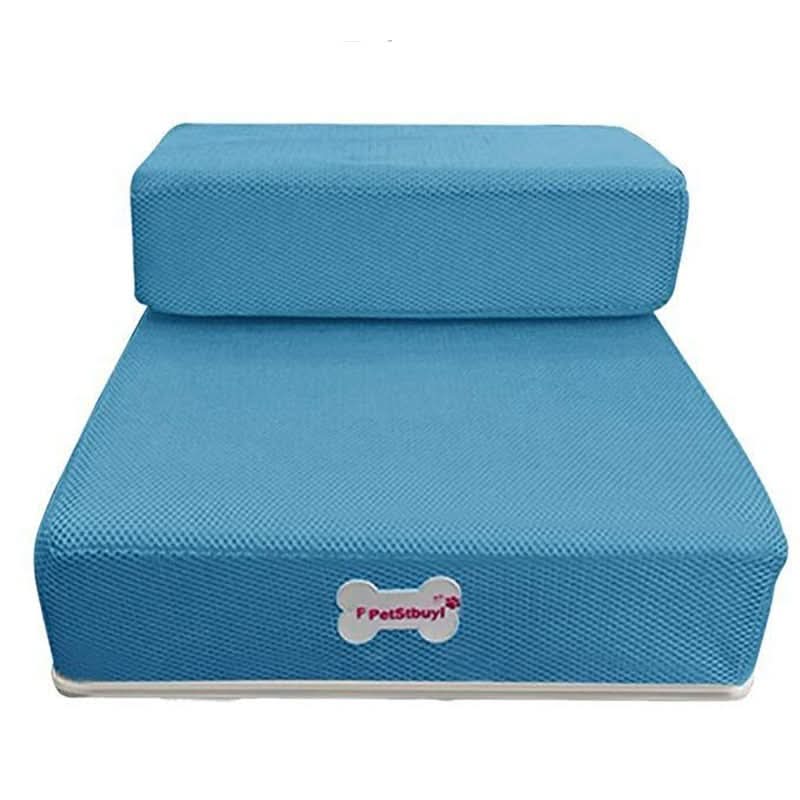 Dog Stairs Padded Non-Slip Two-Step with Washable Cover