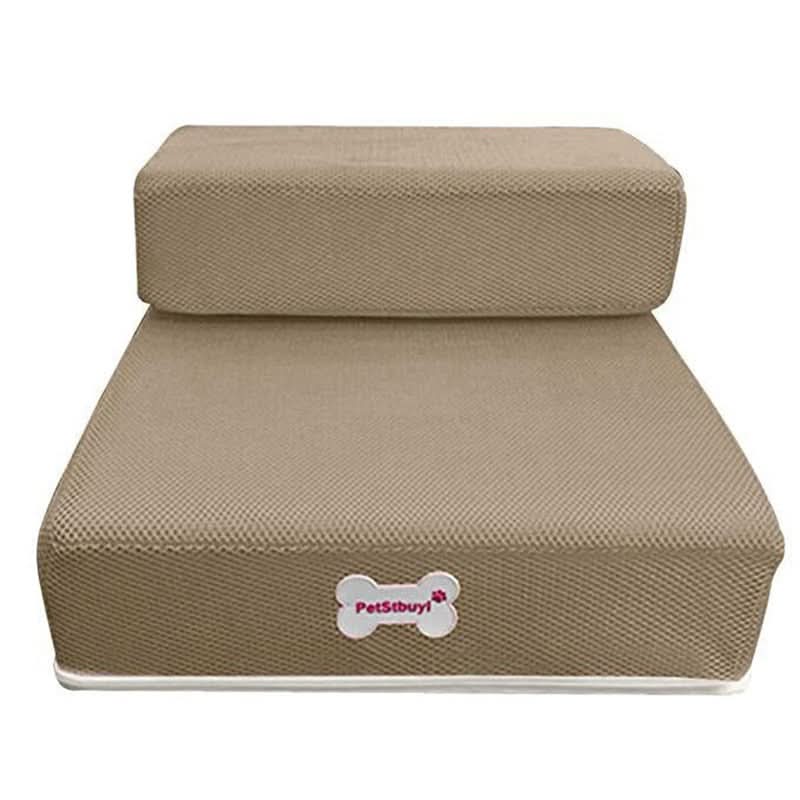 Dog Stairs Padded Non-Slip Two-Step with Washable Cover