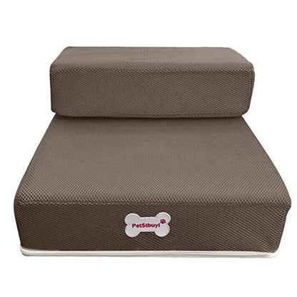 Dog Stairs Padded Non-Slip Two-Step with Washable Cover