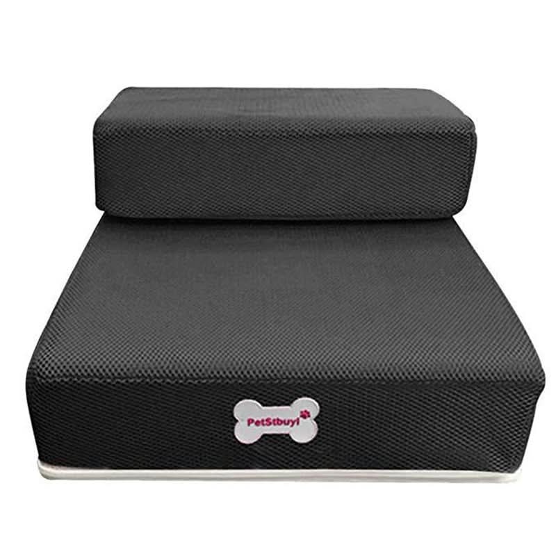 Dog Stairs Padded Non-Slip Two-Step with Washable Cover