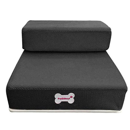 Dog Stairs Padded Non-Slip Two-Step with Washable Cover
