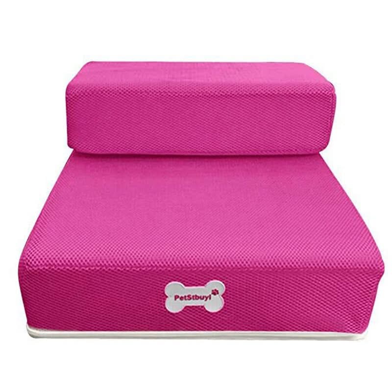 Dog Stairs Padded Non-Slip Two-Step with Washable Cover