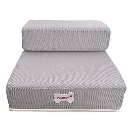 Dog Stairs Padded Non-Slip Two-Step with Washable Cover