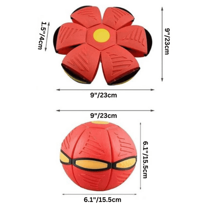 Dog Toy Convertible Disc & Ball Durable Non-Toxic