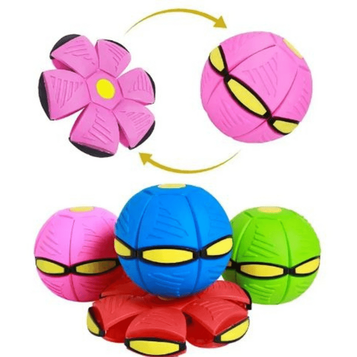 Dog Toy Convertible Disc & Ball Durable Non-Toxic