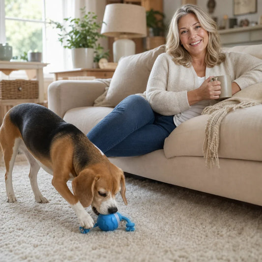 Dog Toy Interactive Rolling Ball USB Rechargeable
