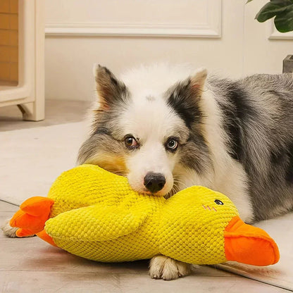 Dog Toy Plush Quacking Sound-Activated