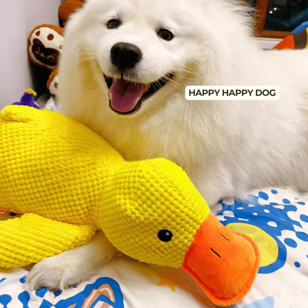 Dog Toy Plush Quacking Sound-Activated