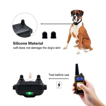 Dog Training Collar Waterproof Rechargeable 2,600-Foot Range