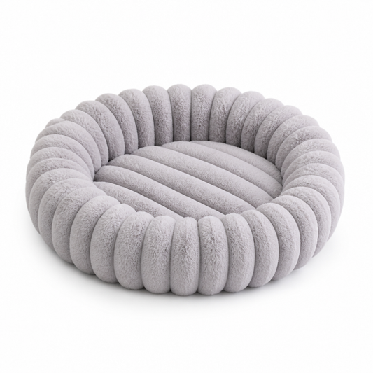 Donut Dog & Cat Bed Ultra-Soft Plush Non-Slip Base