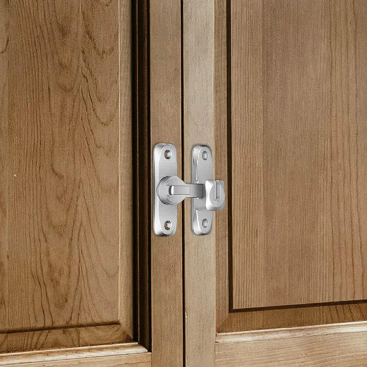 Door Bolt Adjustable 90° & 180° No-Drill Mount