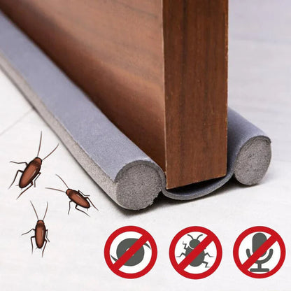 Door Draft Seal Double-Barrier Snap-On 90 cm