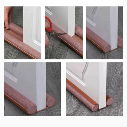 Door Draft Seal Double-Barrier Snap-On 90 cm