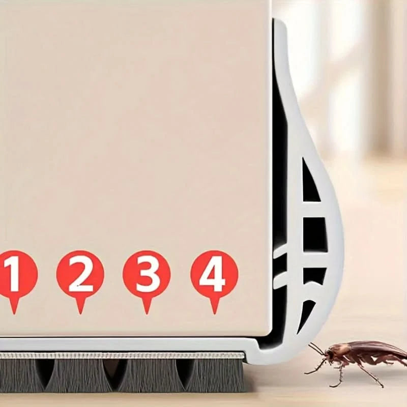 Door Draft Stopper Foam-Filled Energy-Saving Trim-to-Fit