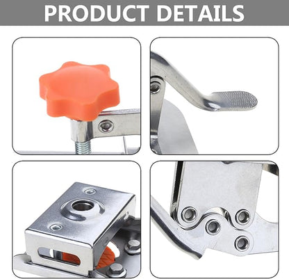 Door Hinge Jig Adjustable Stop Guide & Reinforced Pads
