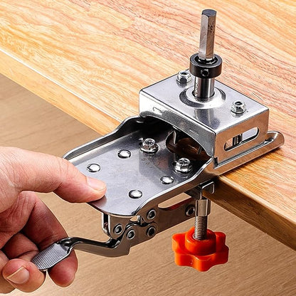 Door Hinge Jig Adjustable Stop Guide & Reinforced Pads